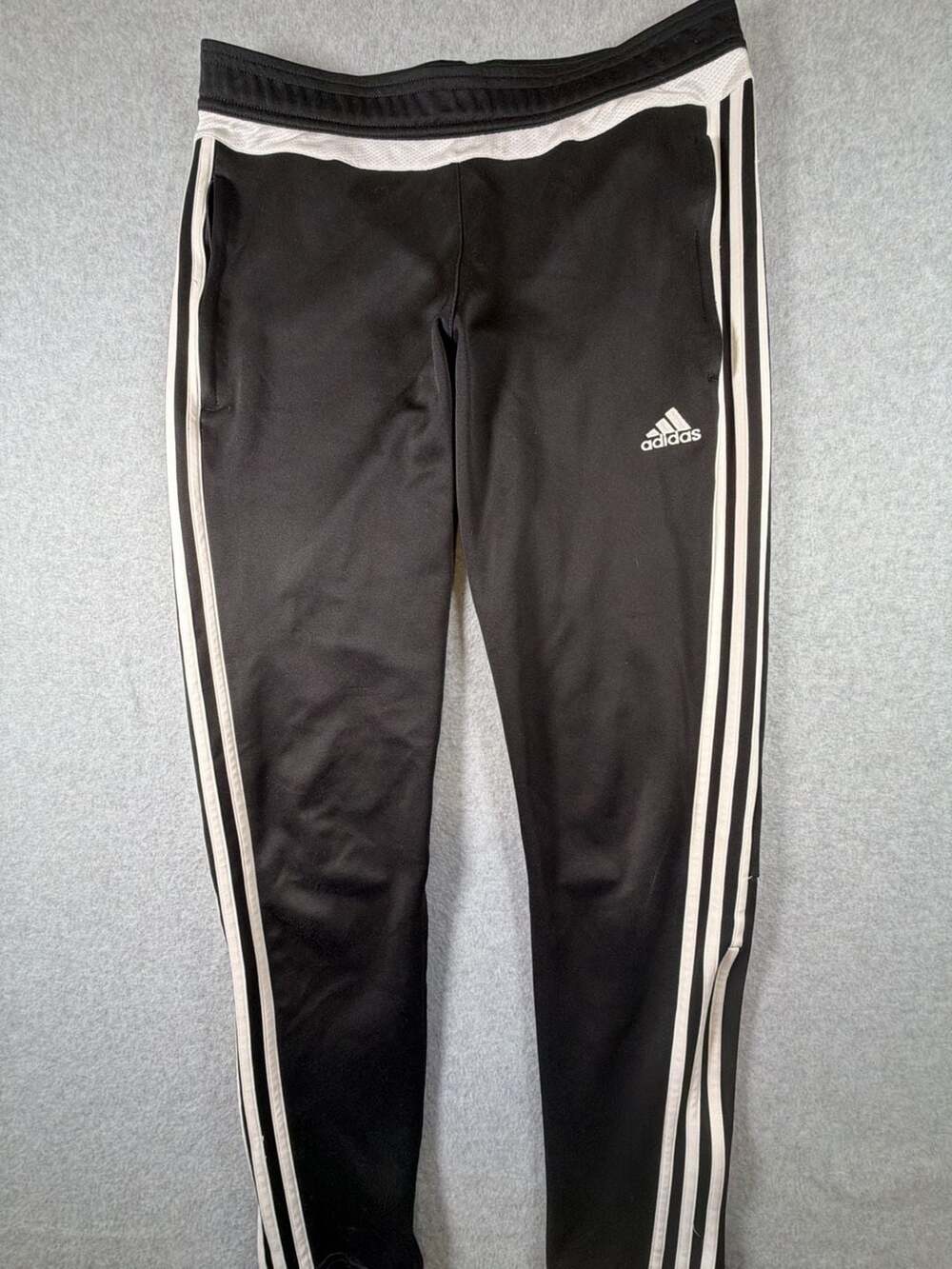 Adidas Climacool Women's Three-Stripe Athletic Training Pants with Zip Hems